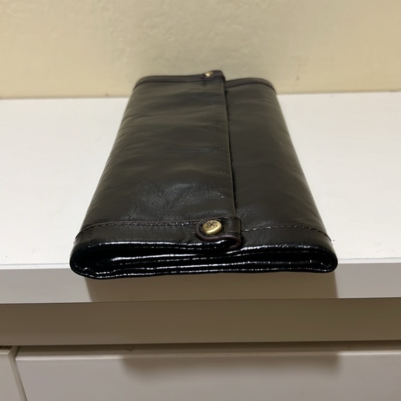 Hobo Black Leather Tri-Fold Wallet - Picture 7 of 10